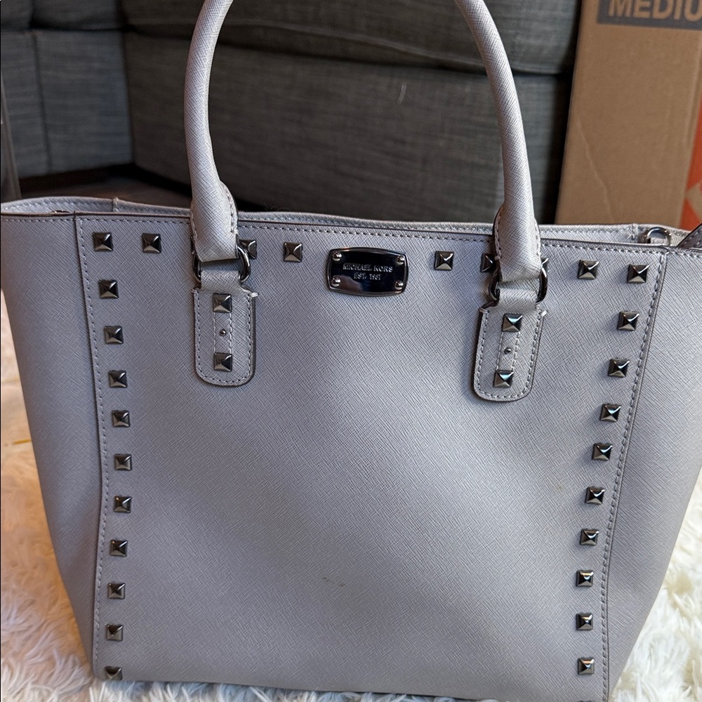 Michael Kors silver Studded Tote